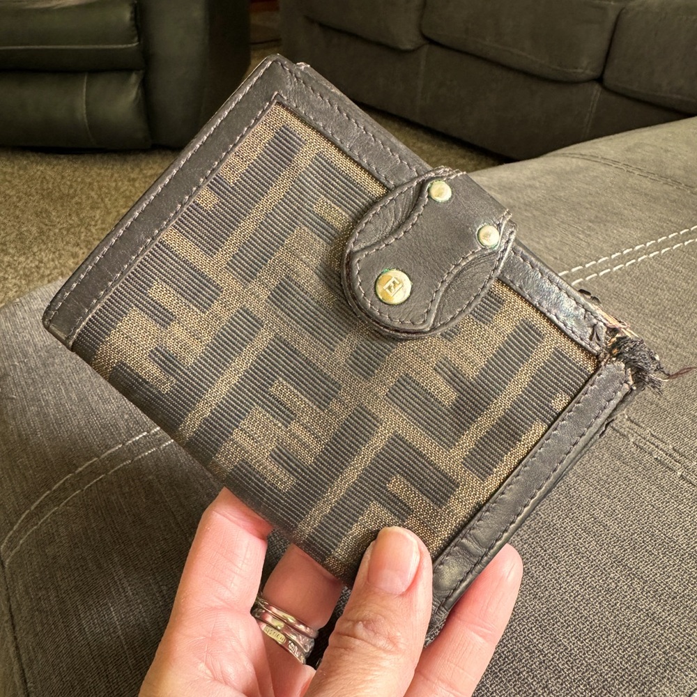 GUC Fendi Zucca Wallet with tags